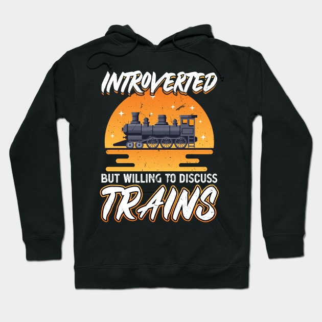 Discuss Trains Model Train Hoodie by Peco-Designs